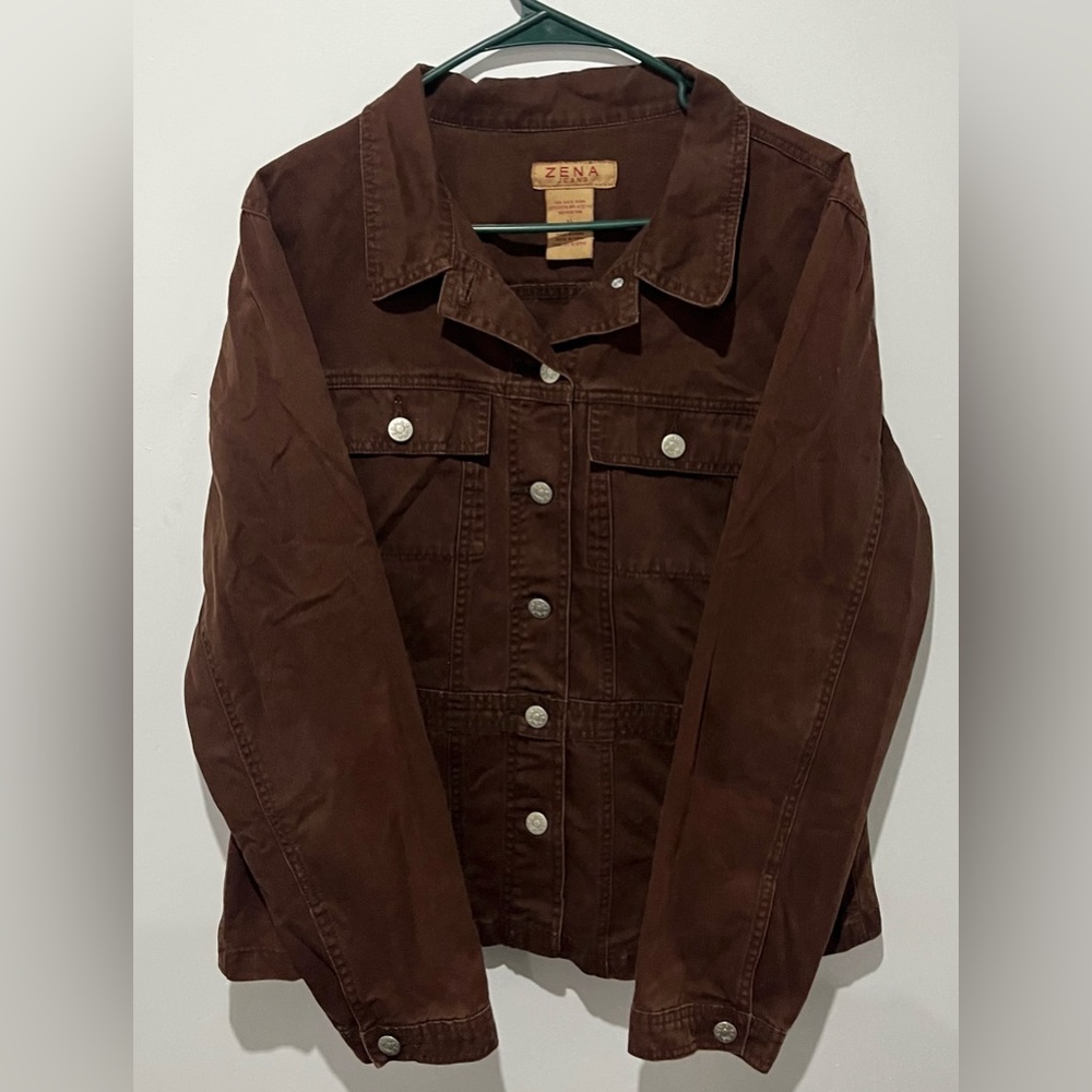 Zena Women's Chocolate Brown Jean Jacket